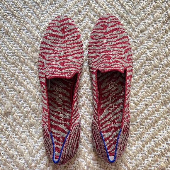 Rothy's The Loafer Women's Flats Red Zebra - Picture 2 of 7